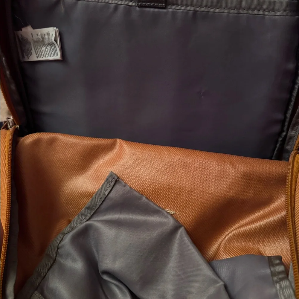 The North Face TNF Daypack Canvas Backpack Timber Orange Military Green 22L